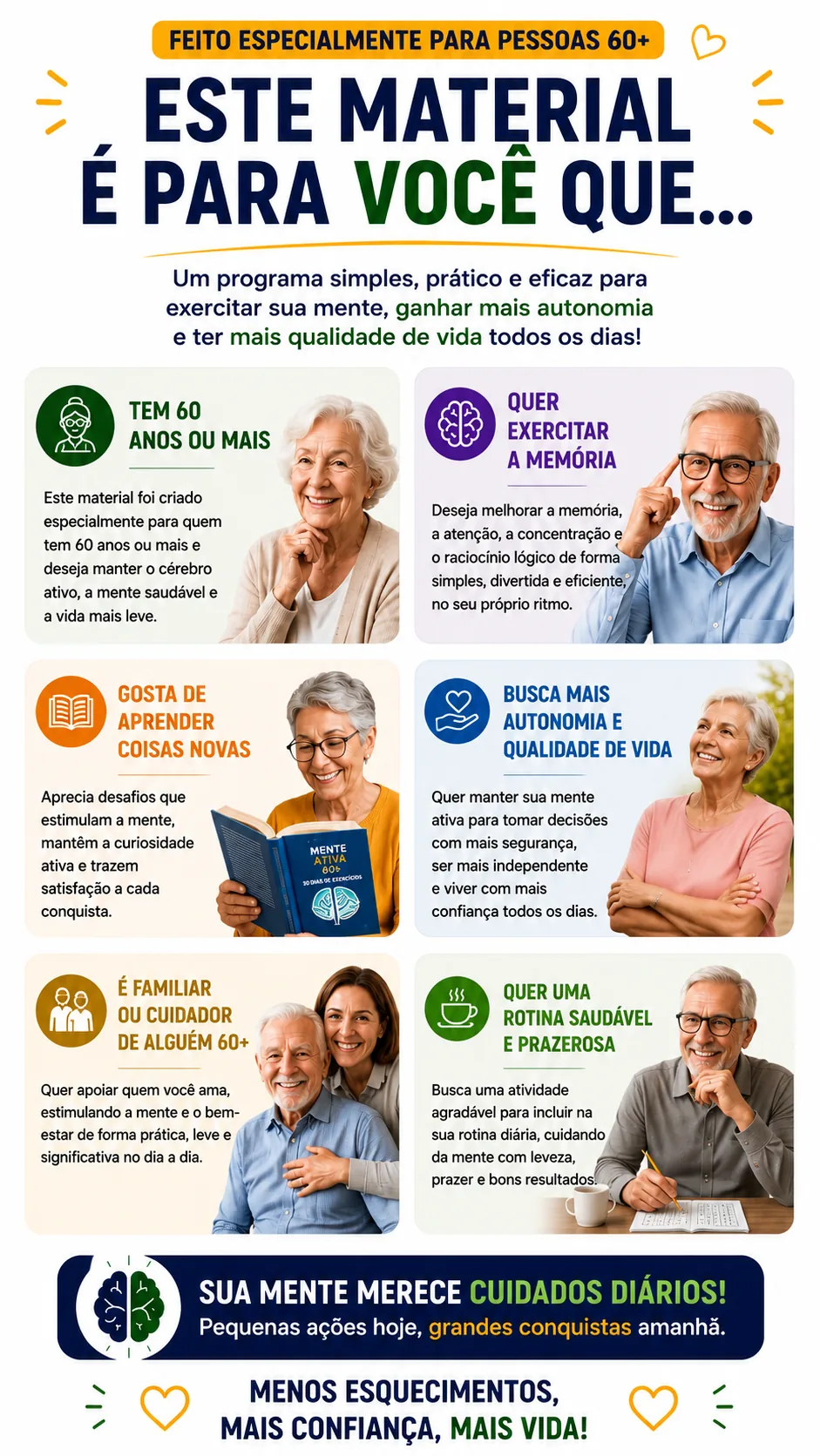 Para quem é o Mente Ativa 60+